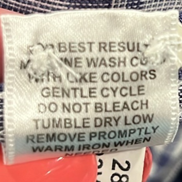 Peter Millar blue & white plaid linen long sleeve button down shirt size XXL - Picture 6 of 7